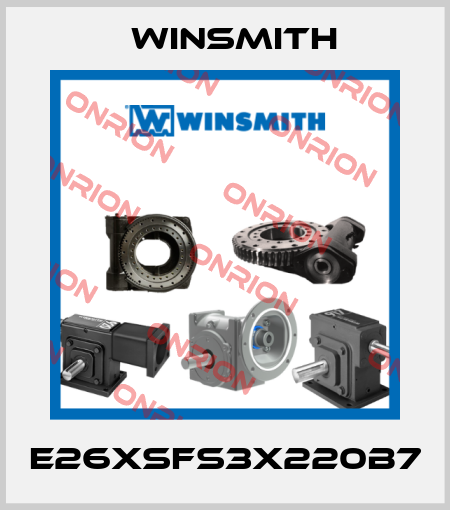 E26XSFS3X220B7 Winsmith