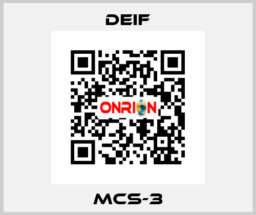 MCS-3 Deif