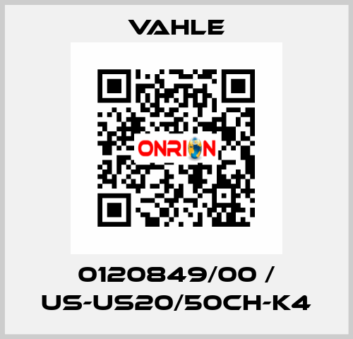 0120849/00 / US-US20/50CH-K4 Vahle