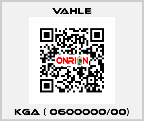 KGA ( 0600000/00) Vahle