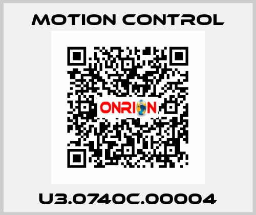 U3.0740C.00004 MOTION CONTROL