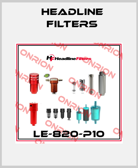 LE-820-P10 HEADLINE FILTERS