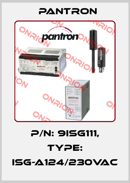 p/n: 9ISG111, Type: ISG-A124/230VAC Pantron