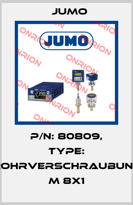 p/n: 80809, Type: Rohrverschraubung M 8x1 Jumo