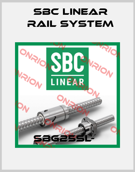 SBG25SL-С SBC Linear Rail System