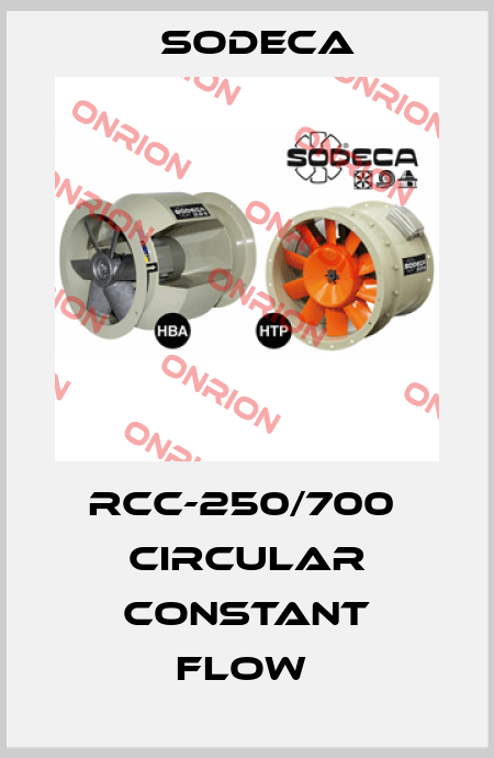 RCC-250/700  CIRCULAR CONSTANT FLOW  Sodeca