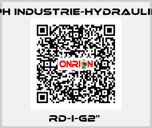 RD-I-G2"  PH Industrie-Hydraulik