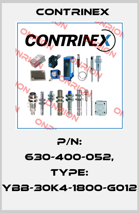 p/n: 630-400-052, Type: YBB-30K4-1800-G012 Contrinex