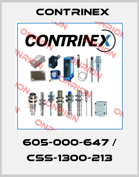 605-000-647 / CSS-1300-213 Contrinex