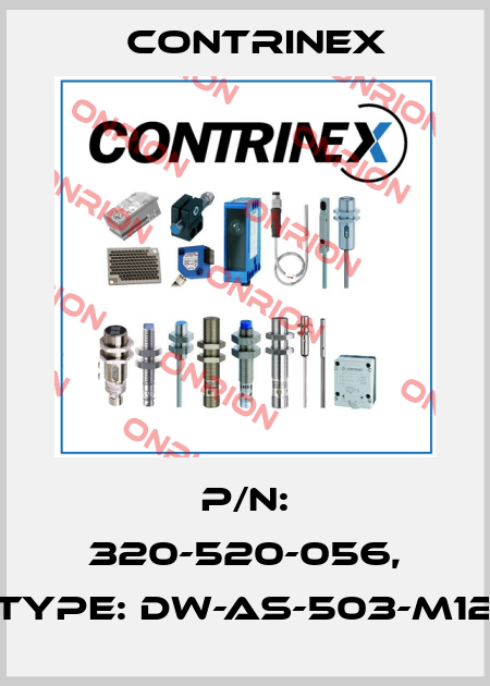 P/N: 320-520-056, Type: DW-AS-503-M12 Contrinex