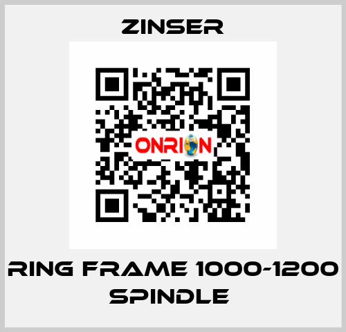 RING FRAME 1000-1200 SPINDLE  Zinser