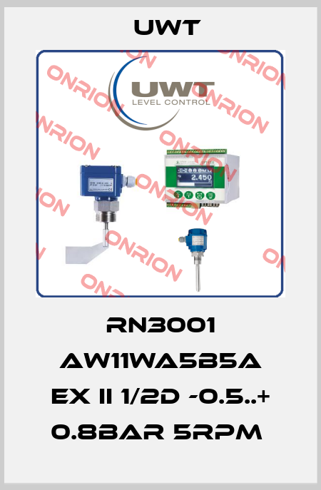 RN3001 AW11WA5B5A EX II 1/2D -0.5..+ 0.8BAR 5RPM  Uwt