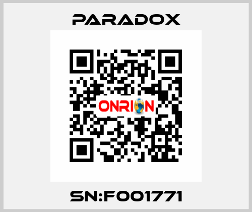 SN:F001771 PARADOX