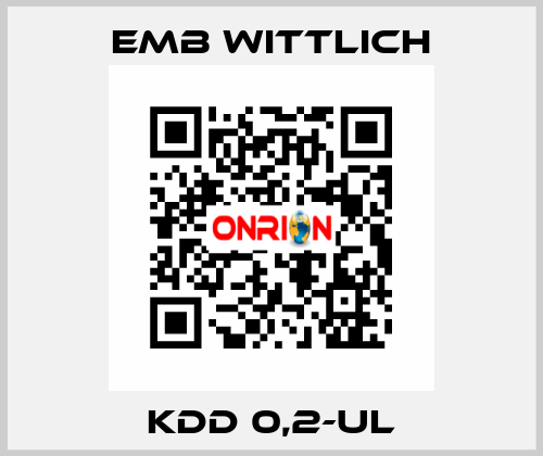 KDD 0,2-UL EMB Wittlich