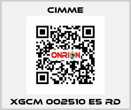 XGCM 002510 E5 RD Cimme