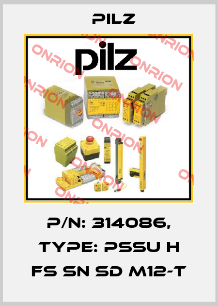 p/n: 314086, Type: PSSu H FS SN SD M12-T Pilz