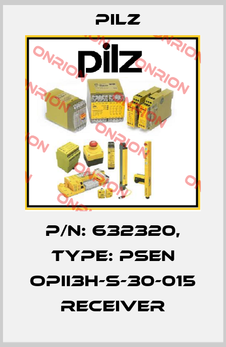 p/n: 632320, Type: PSEN opII3H-s-30-015 receiver Pilz