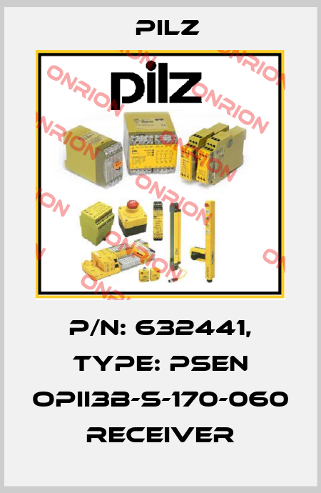 p/n: 632441, Type: PSEN opII3B-s-170-060 receiver Pilz