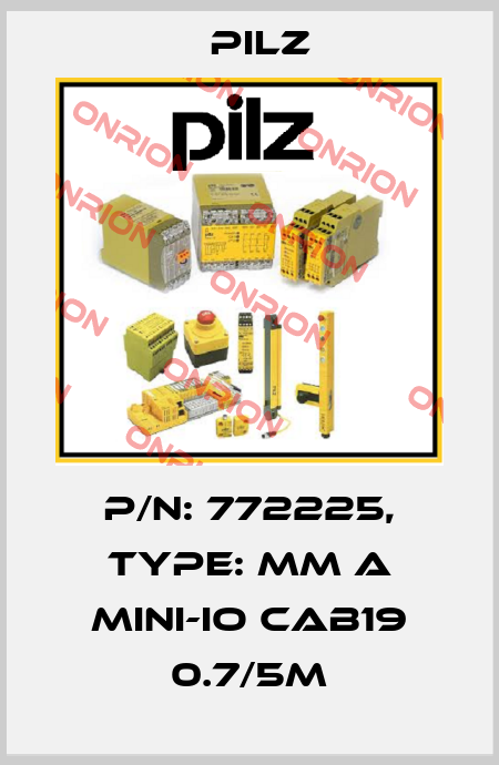 p/n: 772225, Type: MM A MINI-IO CAB19 0.7/5m Pilz