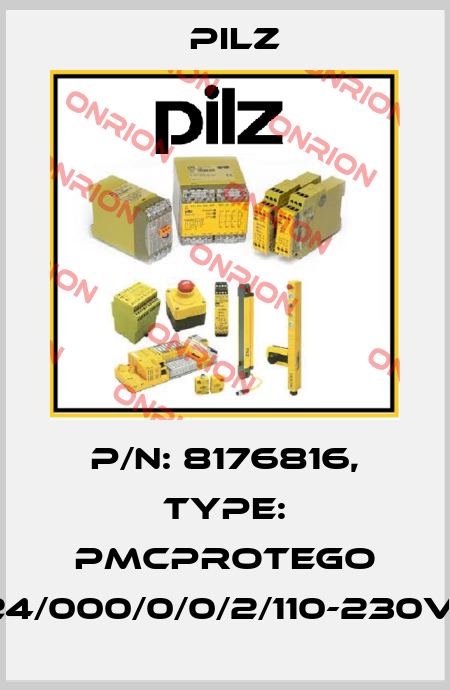 p/n: 8176816, Type: PMCprotego D.24/000/0/0/2/110-230VAC Pilz