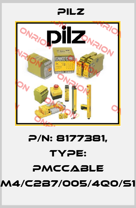 p/n: 8177381, Type: PMCcable M4/C2B7/005/4Q0/S1 Pilz