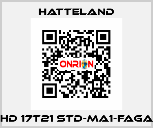 HD 17T21 STD-MA1-FAGA HATTELAND