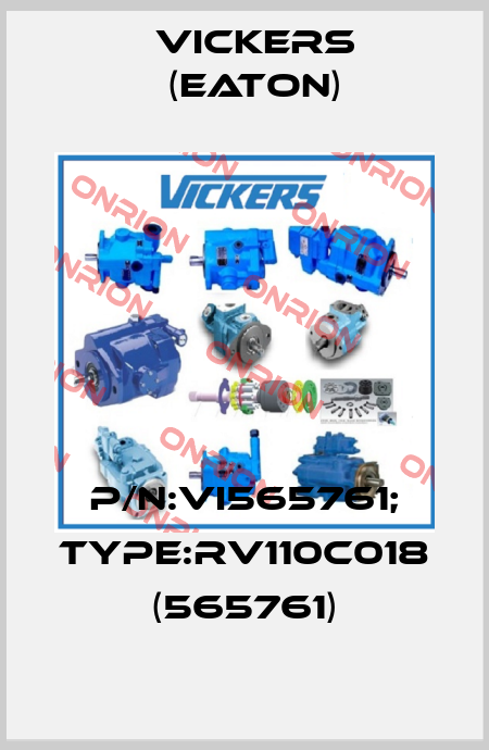 P/N:VI565761; Type:RV110C018 (565761) Vickers (Eaton)
