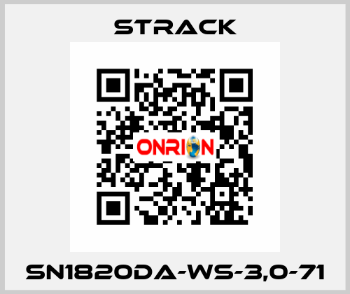 SN1820DA-WS-3,0-71 Strack