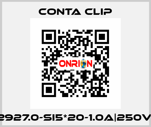 2927.0-SI5*20-1.0A|250V| Conta Clip