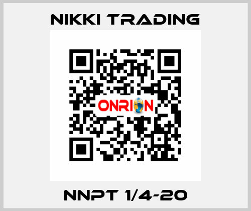 NNPT 1/4-20 NIKKI TRADING