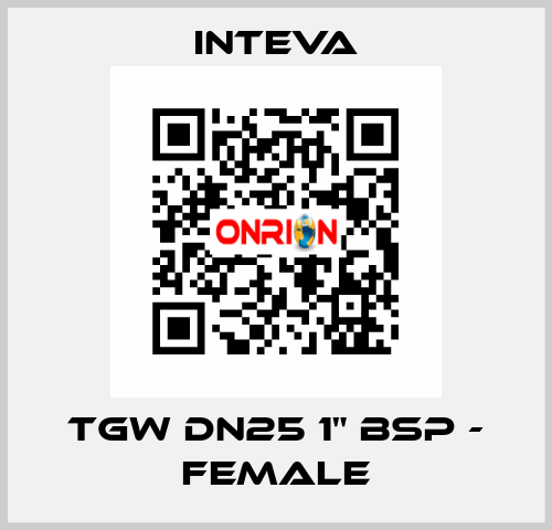 TGW DN25 1" BSP - female Inteva