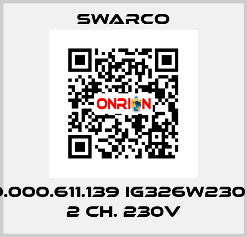 D.000.611.139 IG326W230 - 2 Ch. 230V SWARCO