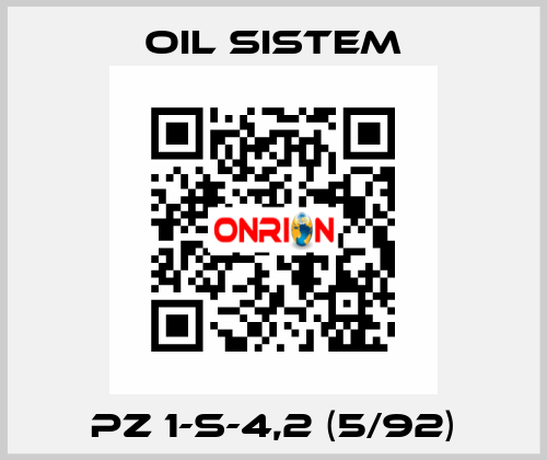 PZ 1-S-4,2 (5/92) Oil Sistem