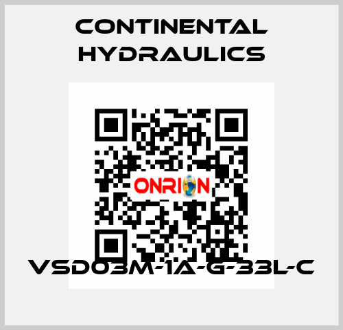 VSD03M-1A-G-33L-C Continental Hydraulics