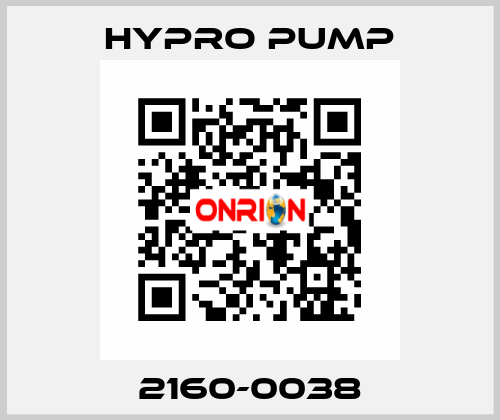 2160-0038 Hypro Pump