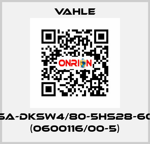 SA-DKSW4/80-5HS28-60 (0600116/00-5) Vahle