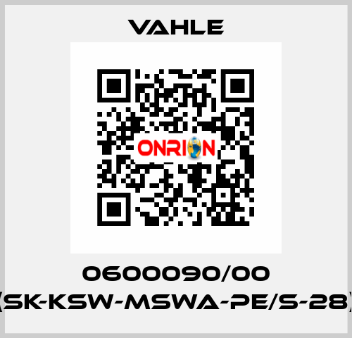 0600090/00 (SK-KSW-MSWA-PE/S-28) Vahle