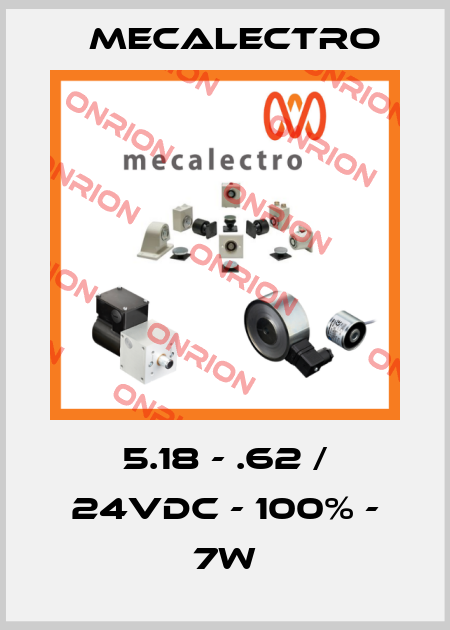 5.18 - .62 / 24Vdc - 100% - 7W Mecalectro