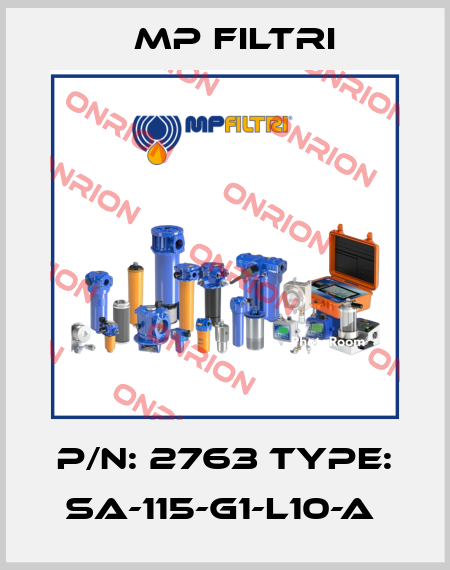 P/N: 2763 Type: SA-115-G1-L10-A  MP Filtri