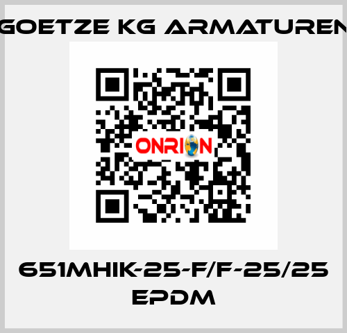 651mHIK-25-f/f-25/25 EPDM Goetze KG Armaturen