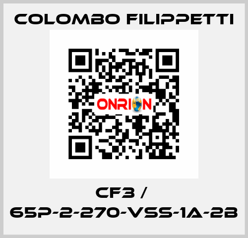 CF3 /  65P-2-270-VSS-1A-2B Colombo Filippetti