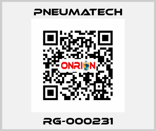  RG-000231 Pneumatech