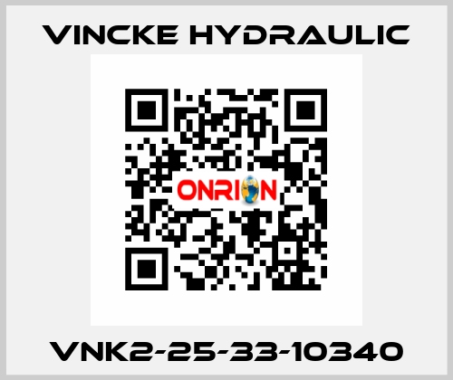 VNK2-25-33-10340 VINCKE HYDRAULIC