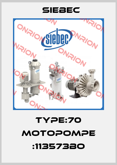 Type:70 Motopompe :113573BO Siebec