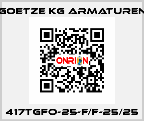 417tGFO-25-f/f-25/25 Goetze KG Armaturen