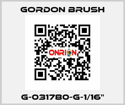 G-031780-G-1/16" Gordon Brush