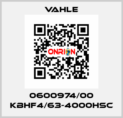 0600974/00 KBHF4/63-4000HSC Vahle