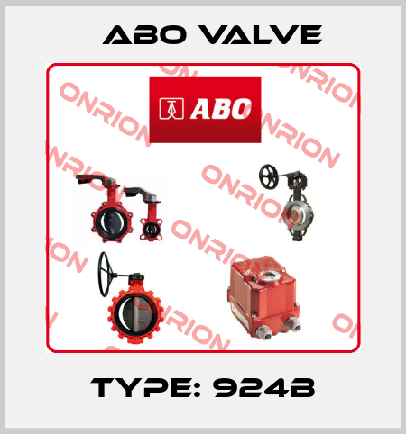 Type: 924B ABO Valve