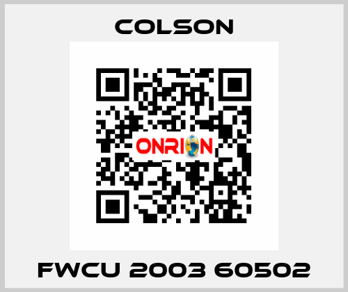 FWCU 2003 60502 Colson