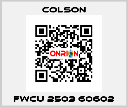 FWCU 2503 60602 Colson